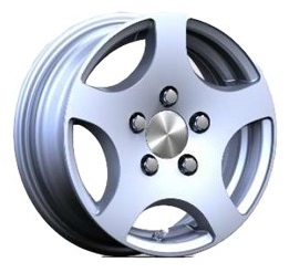 Släpvagnsfälg Alu 5Jx13 tum Silver 5/112