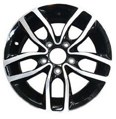 Släpvagnsfälg Alu 5,5Jx14 tum Svart/Silver 5/112