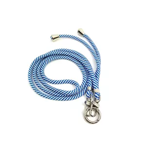 In Sunny Mood | Mobilband - Mobile Base Necklace Blue Stripe Gold