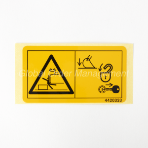 DEKAL 'VARNING SVÄNG