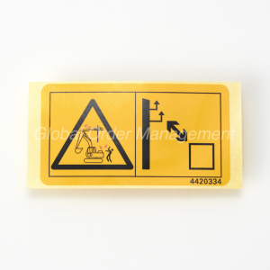 DEKAL 'VARNING HÖJD'