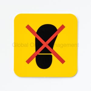 DEKAL 'STÅ EJ HÄR'