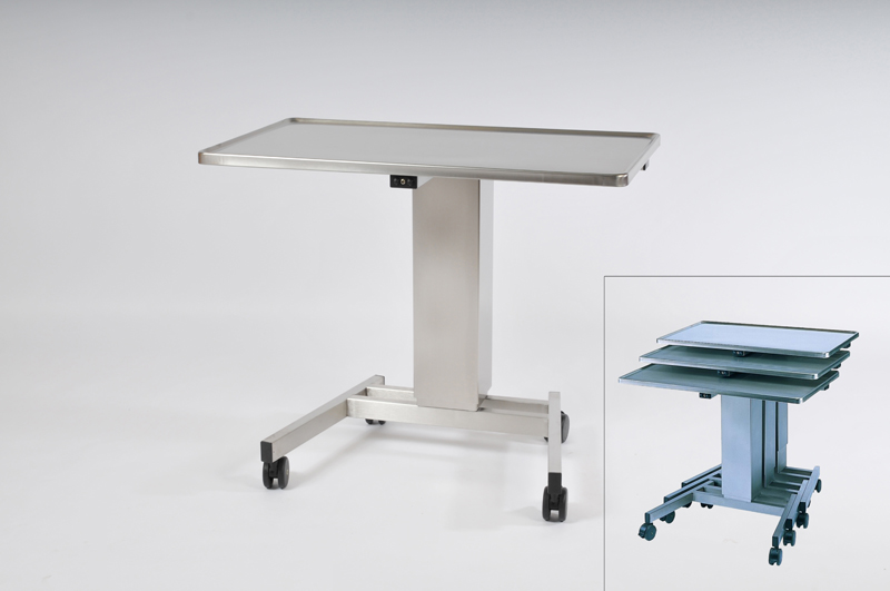 Instrument Table, 950 x 550 mm, Height: 800 - 1200 mm