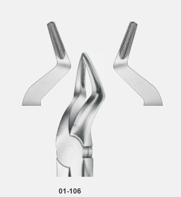 Tooth Forceps, for upper roots, short and narrow beaks, fig: 51
