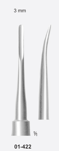 Tooth Elevator, Bein Curved, 3mm