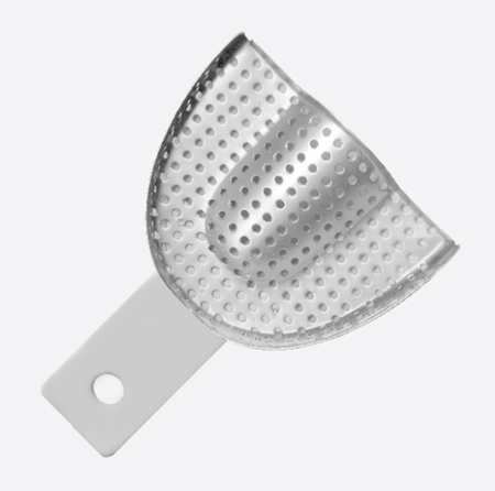 Impression Tray, Partial denture perforated without Rim Upper S