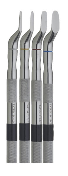 Thin D Ridge Expanders (D) 4, 5.5, 7.5, 10 mm, Black Offset Osteotome serie