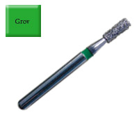 Diamond Drill 835 FG014 Green Flat end Cylinder 4st fp