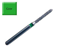 Diamond Drill 878 FG010 Green Beveled Cylinder 4st fp