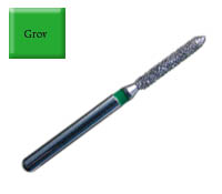 Diamond Drill 878 FG012 Green Beveled Cylinder 4st fp