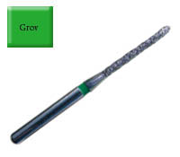 Diamond Drill 879 FG012 Green Beveled Cylinder 4st fp