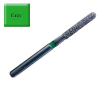 Diamond Drill 881 FG014 Green, Round end Cylinder 4st/fp