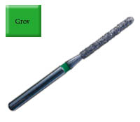 Diamond Drill 882 FG012 Green, Round end Cylinder 4st/fp