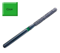 Diamond Drill 882 FG014 Green, Round end Cylinder 4st/fp