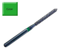 Diamond Drill 886 FG012 Green Beveled Cylinder 4st fp