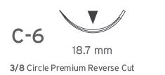 Sutur PGA 4-0 lila C-6 12st