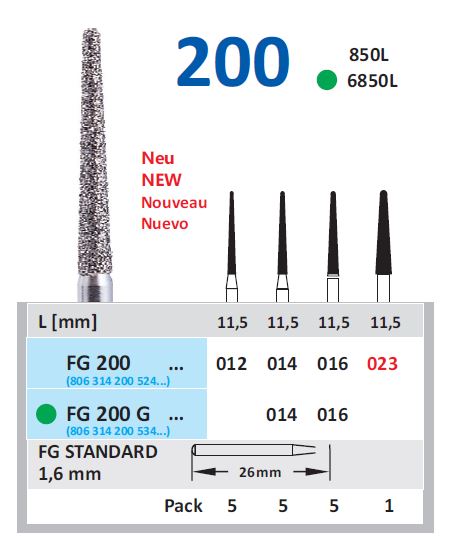 Fg Diamantborr 200 016 5st