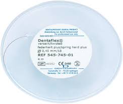 dentaflex wire on coils, round 4m Rulle