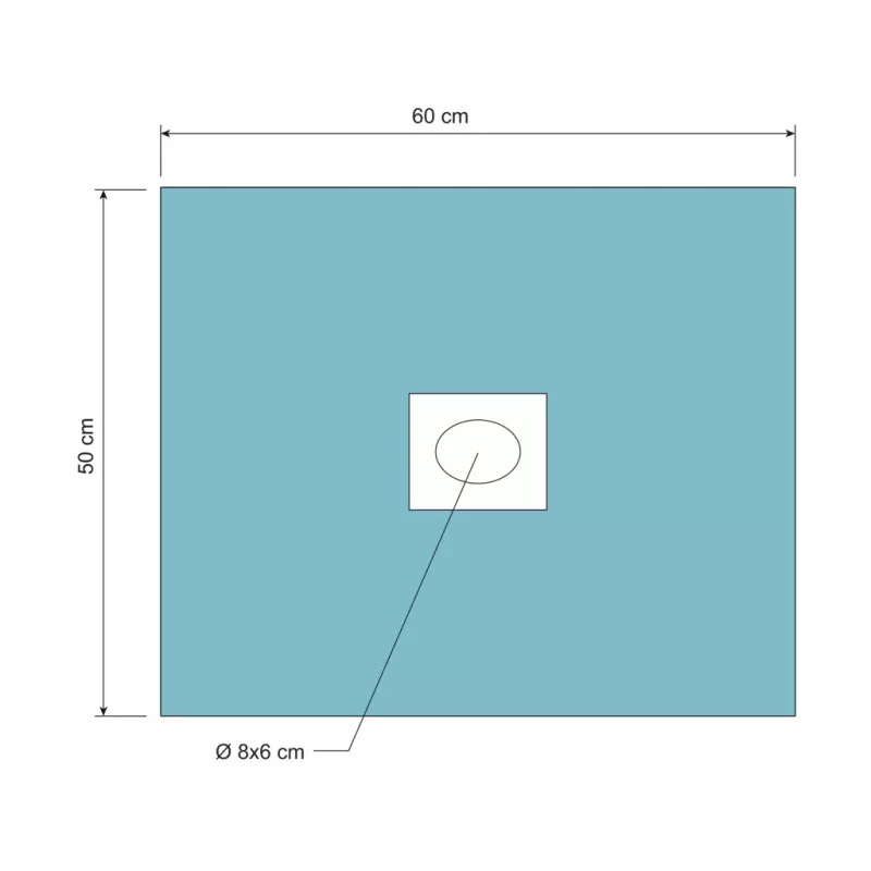 OP Barrier 2-lag Duk 50x60cm PRIMARY 90st