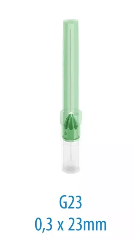 PLULINE injektionskanyl 30G 0,3x23mm, grön 100st