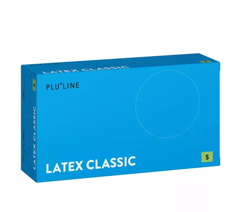 PLULINE Handske Latex Classic S, 100st