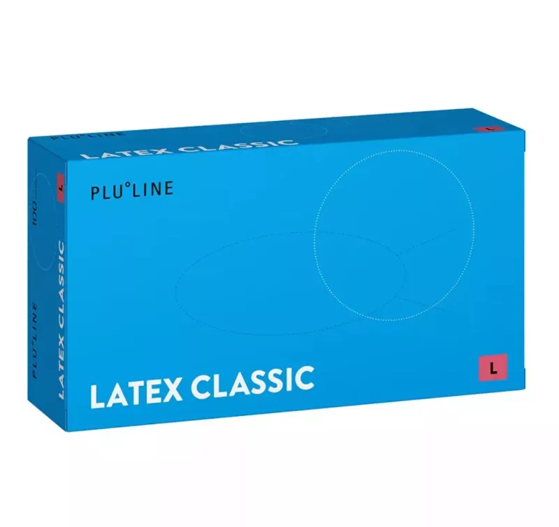 PLULINE Handske Latex Classic L, 100st
