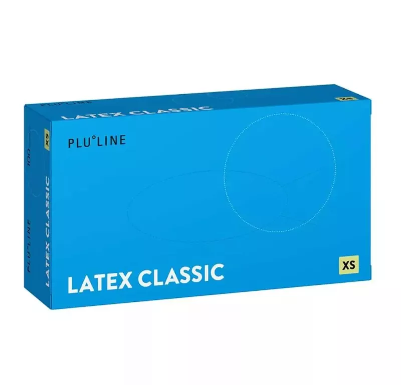 PLULINE Handske Latex Classic XS, 100st