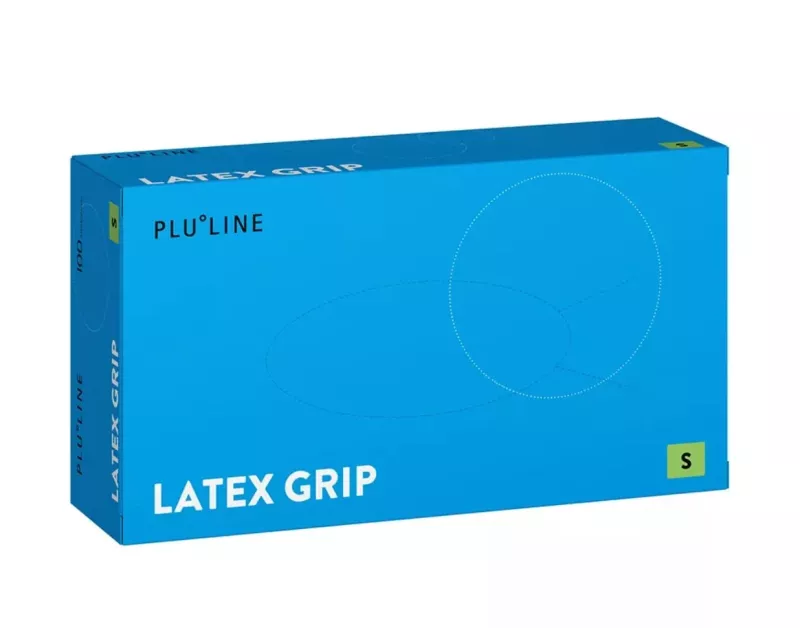 PLULINE Handske Latex Grip M, 100st