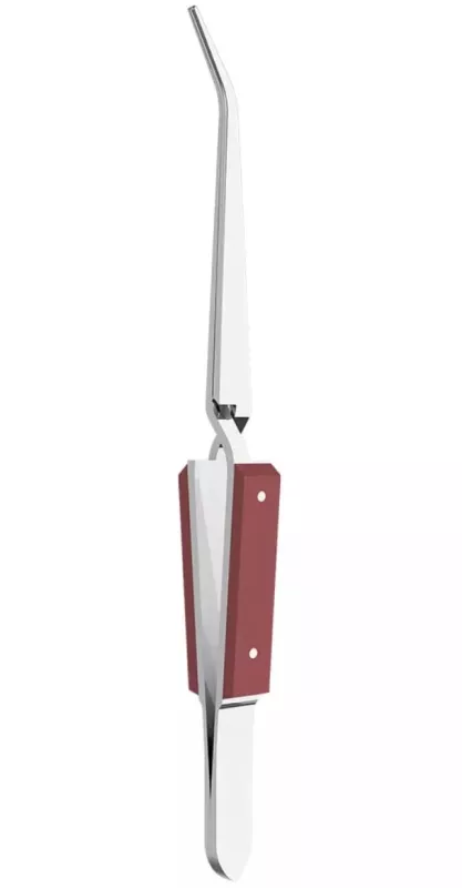PLULINE Pincett Lödning 16cm Böjd
