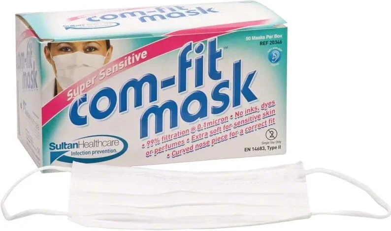 Munskydd Com-Fit Super Sensitive vit 50st