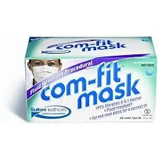 Munskydd Com-Fit Fluid Resistant blue 50st