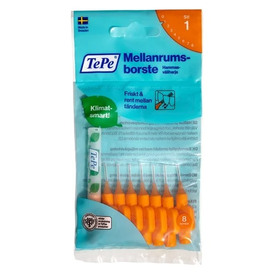 TePe Mellanrumsborste Original 0,45mm Orange 10x8st