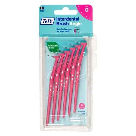 TePe Mellanrumsborste Angle 0,4mm Rosa 10x6st
