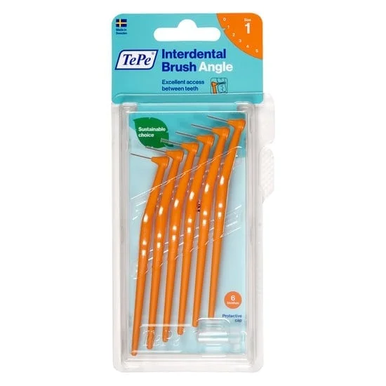 TePe Mellanrumsborste Angle 0,45mm Orange 10x6st