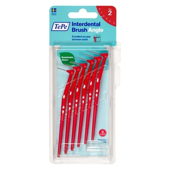 TePe Mellanrumsborste Angle 0,5mm Röd 10x6st