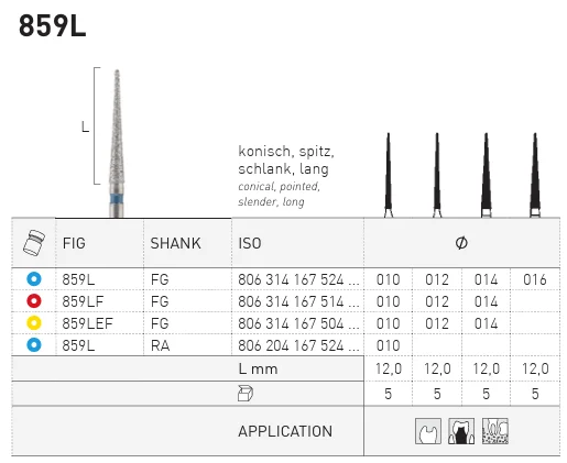 Diamant FG 859LF.012 5st