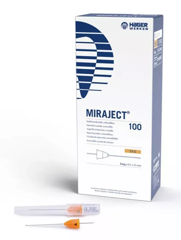 Injektionskanyl Miraject 25G 0,5x35mm 100st