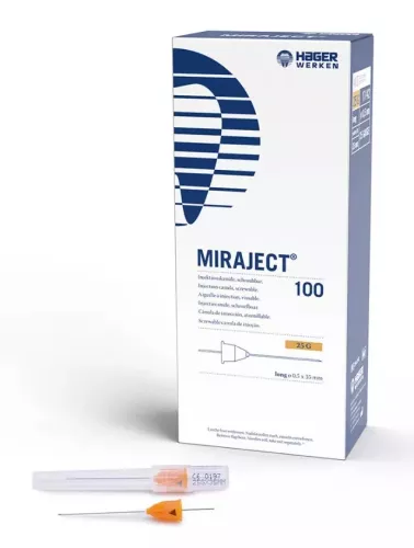 Injektionskanyl Miraject 25G 0,5x35mm 100st