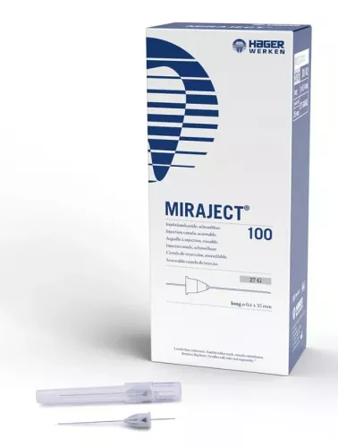 Injektionskanyl Miraject 27G 0,4x35mm 100st