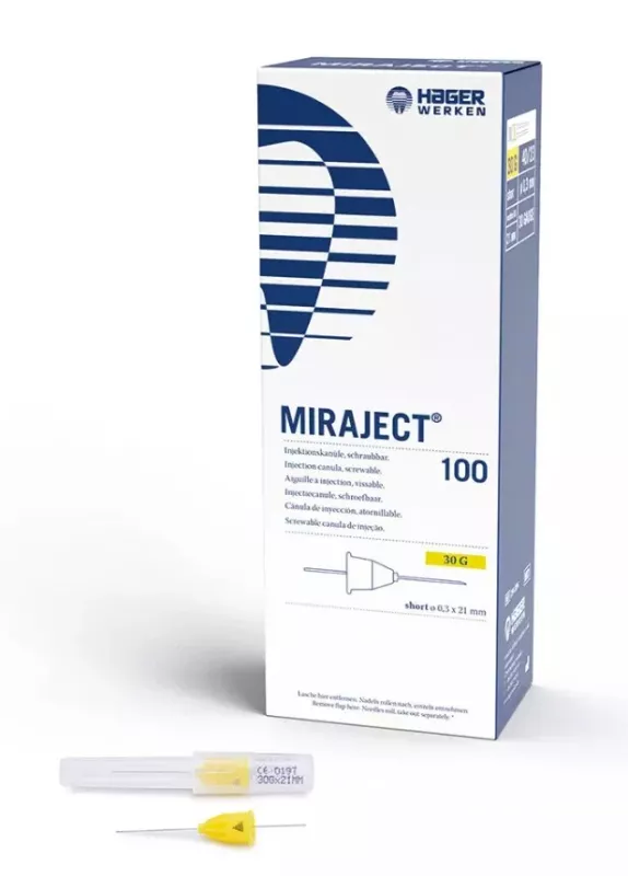 Injektionskanyl Miraject 30G 0,3x21mm 100st