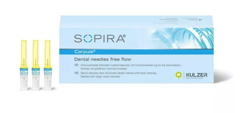 Sopira Injektionskanyl 30G 0,3x12mm Free flow 100st