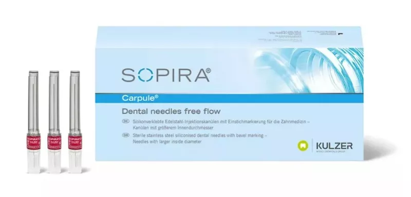 Sopira Injektionskanyl 27G 0,4x38mm Free flow 100st
