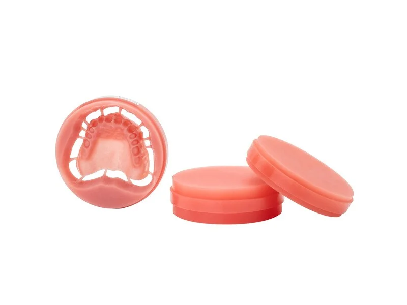 CAD/CAM PMMA Blank Pink Vein 25mm Ø 98mm