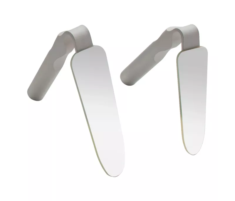 FotoSpegel med handtag FS Rhodium lateral 42x128mm