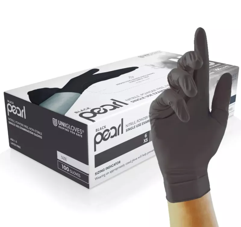 Handske Nitril Black Pearl L 100st