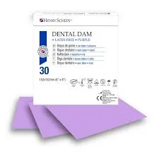 Kofferdam Dental Dam Non-Latex Medium Purple 15x15cm 30st