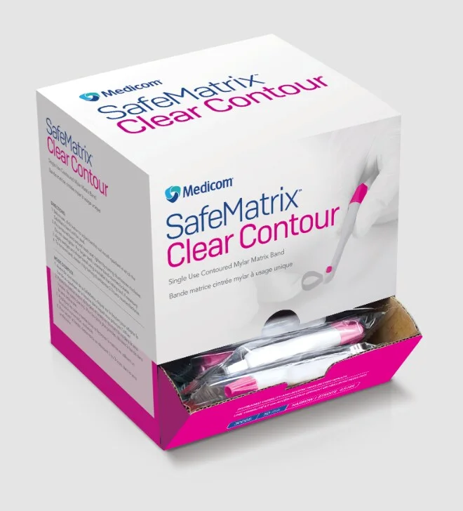 SafeMatrix Clear Contour 4,5mm rosa 50st