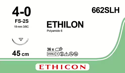 Sutur Ethicon Ethilon 4-0 svart FS-2S 36st