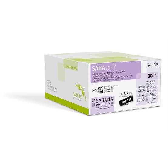 SABAsorb Violett USP 4-0 75cm HS-19