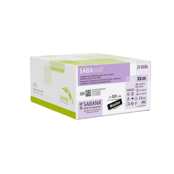 SABAsorb Violett USP 4-0 45cm DS-16